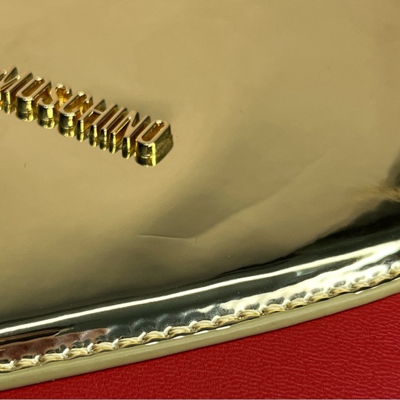 Love Moschino Red Heart Handbag Zipper Purse-Red/Gold-NEW-NWT-Valentine’s Day - Picture 13 of 16